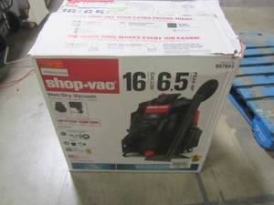 lot 896 image: Shop-Vac 16-Gallon 6.5-Peak-HP Shop Vacuum 5801611