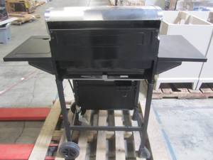 lot 222 image: Nexgrill 4-Burner Propane Gas Grill in Black with Side Burner and Stainless Steel Main Lid 720-0925P
