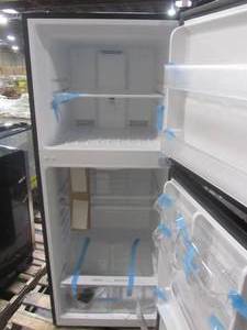 lot 225 image: Magic Chef 10.1 cu. ft. Top Freezer Refrigerator in Black HMDR1000BE