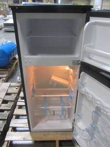 lot 226 image: Magic Chef 4.5 cu. ft. Double Door Mini Fridge in Black HMDR450BE