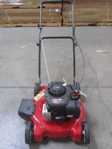 lot 1-717 image: Yard Machines 20 in. 125cc OHV Briggs & Stratton Gas Push Mower 11A-02BT729