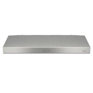 lot 870 image: Broan Glacier Deluxe 36 in. Convertible Range Hood in Stainless Steel BCDF136SS