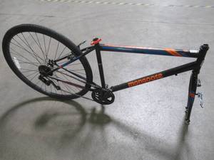 lot 766 image: 700C Mongoose Hotshot Mens Bike, Black  Orange, R5726WMB - For PartsRestore