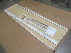 lot 439 image: Hampton Bay Counter Top Calcutta Marble Laminate Finish, With 3 Backsplash, Measures Approximately 8 X 25 12