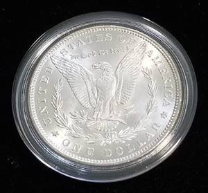 1884 MORGAN SILVER DOLLAR BU IN AIRTITE