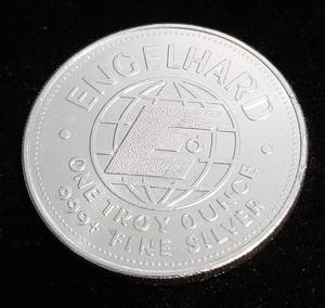 1 TROY OZ. .999 FINE SILVER 1984 ENGELHARD AMERICAN PROSPECTOR