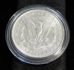 1886 MORGAN SILVER DOLLAR IN AIRTITE