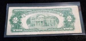 1953 US RED SEAL $2 FEDERAL RESERVE NOTE