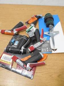 lot 55 image: Assorted Garden hose nozzle  sprinkler  lot