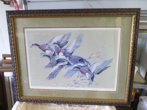 lot 6 image: Wigeon Impact by Art LaMay