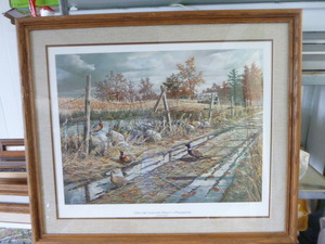 lot 16 image: The Old Gutvold Place - Pheasants by Ken Zylla