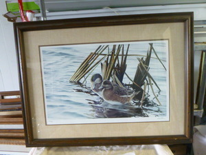 lot 23 image: Duck Print by Ron Van Gilder