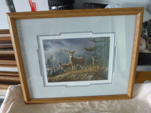 lot 54 image: Autumn Whitetails by Jim Hautman