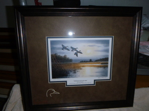lot 58 image: Mallards Visit Duck Lake by Jerry Raedeke