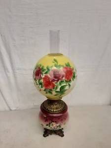 lot 7 image: Fostoria Oil Lamp
