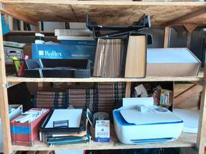 lot 54 image: 2-Shelves Of Office Related