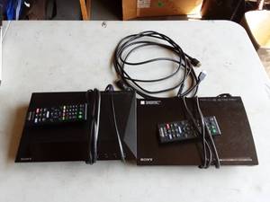 lot 61 image: 2-Sony Blu-Ray Players With Remotes & HDMI Cables