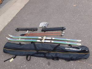 lot 87 image: Skis, Poles, Bag, Ski Rack