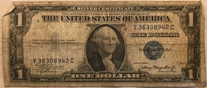 1935 A $1 Silver Certificate - # Y 36308942 C