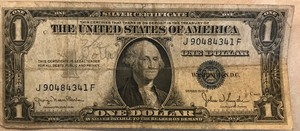 1935 D $1 Silver Certificate - # J 90484341 F