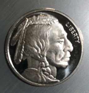 1 Ounce Pure Silver .999 fine - Buffalo Silver Round