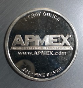 1 ounce Pure Silver .999 fine - American Precious Metals Round