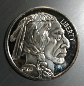 1 Ounce Pure Silver .999 fine - SMI Buffalo Silver Round