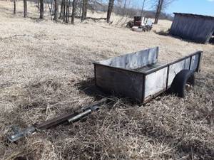 lot 25 image: 4 x 8 Yard Utility Trailer With 2 Ball