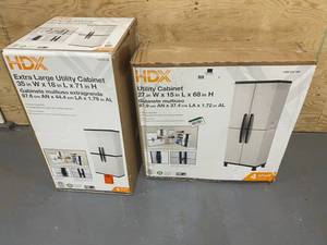lot 2 image: HDX Lot of 2 Utility cabinets
