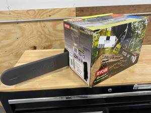 lot 25 image: RYOBI 14 in. 37cc 2-Cycle Gas Chainsaw