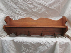 Oak Coat and Hat Rack