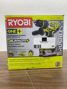 Ryobi 18-Volt ONE Lithium-Ion Cordless Brushless 12 in. Hammer DrillDriver Kit with 4.0Ah LITHIUM Battery, Charger and Bag
