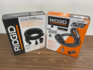 Lot Of 2Ridgid, 1-78 in. x 7 ft. Tug-A-Long Vac Hose for WetDry Shop Vacuums