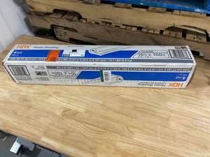 HUSKY  10 ft. x 100 ft. Clear 4 mil Plastic Sheeting