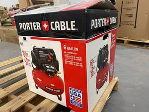 Porter Cable 6 Gal. 150 PSI Portable Electric Pancake Air Compressor