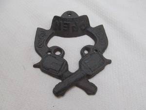 lot 10 image: Bottle Opener, cast iron