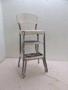 lot 62 image: Vintage kitchen stool