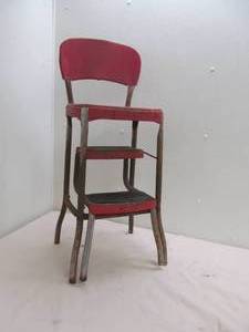 lot 63 image: Vintage kitchen stool