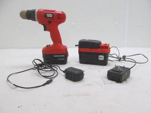 lot 111 image: black and decker cordless drill