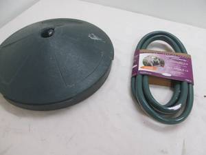 lot 177 image: extension hose, flagumbrella weight
