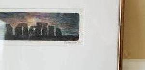 lot 44 image: Michael Bond Signed and Numbered Stonehedge Engraving