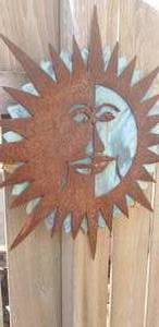 lot 98 image: Iron Sunburst Wall Art