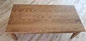 lot 68 image: Solid Oak Prairie Style Coffee Table