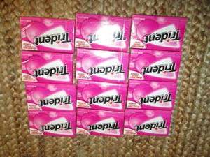 Trident Bubble Gum Lot 10-PLT...