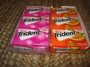 Trident Bubble Gum & Tropical Twist...