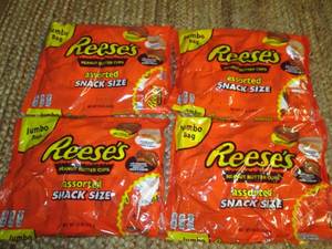 (4) Reeses Assorted Snack Size Pac...