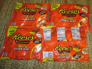 (4) Reeses Assorted Snack Size Pac...