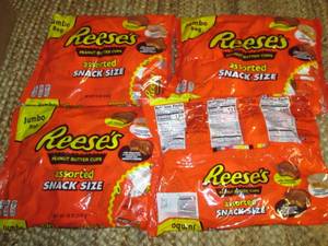 (4) Reeses Assorted Snack Size Pac...