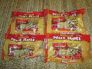 (4) Petersons Nut Roll Combo Packs...