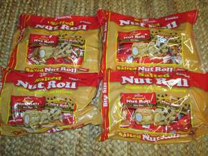 (4) Petersons Nut Roll Combo Packs...